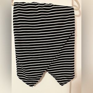 Black & White Pencil Skirt